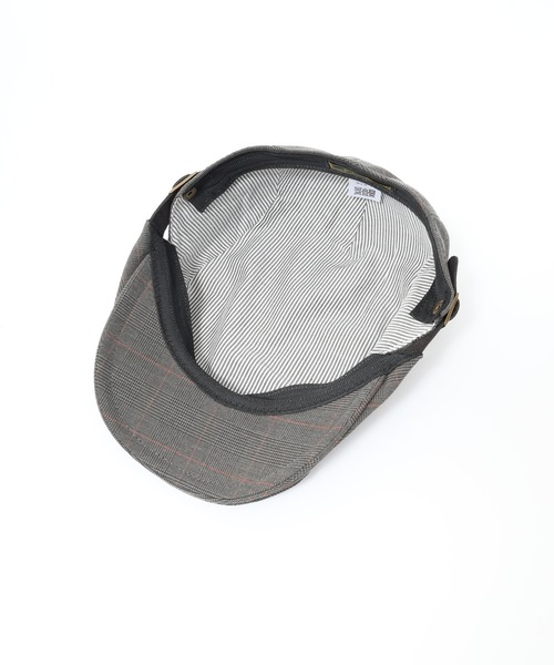 Fabulous（ファビュラス）の「サイドベルトチェックハンチング（ハンチング/ベレー帽・メンズ・ブラウン/ブラック/ブルー系/ブラック系・FREE）」の8枚目の写真