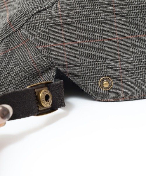 Fabulous（ファビュラス）の「サイドベルトチェックハンチング（ハンチング/ベレー帽・メンズ・ブラウン/ブラック/ブルー系/ブラック系・FREE）」の6枚目の写真
