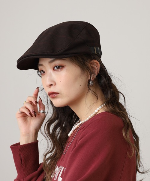 Fabulous（ファビュラス）の「サイドベルトチェックハンチング（ハンチング/ベレー帽・メンズ・ブラウン/ブラック/ブルー系/ブラック系・FREE）」の18枚目の写真