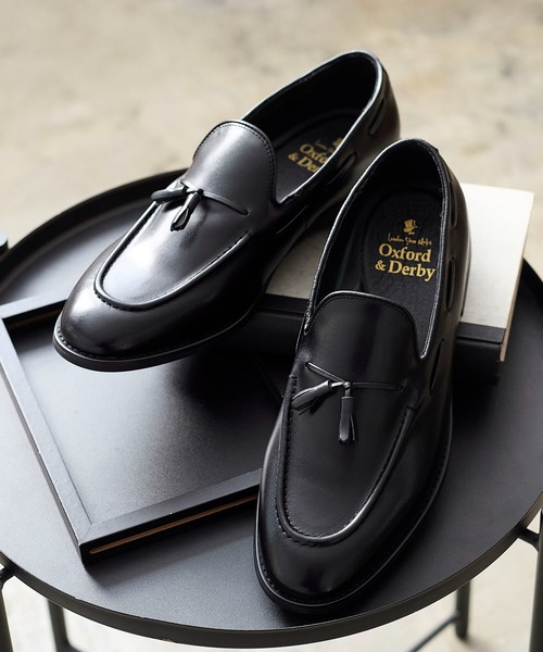 セール】本革 スリム タッセル ローファー / London Shoe Make Oxford