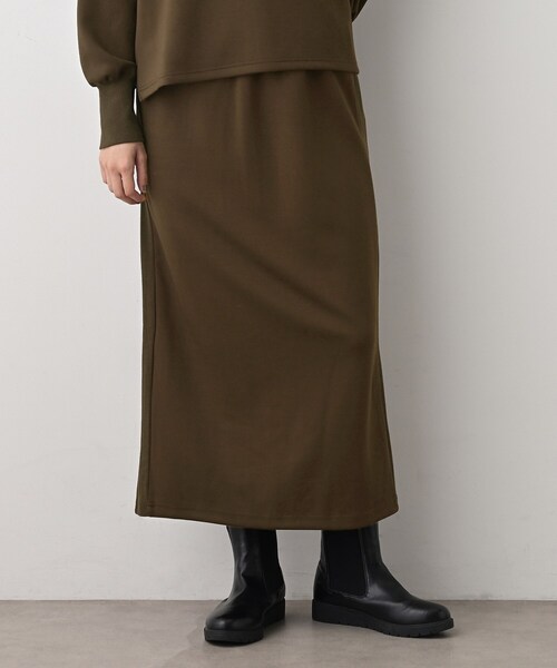 Dessin（デッサン）の「【セットアップ可/洗える】切り替えデザインサイドリブスカート（スカート・レディース・ブラック/ブラウン系その他・01/02）」の7枚目の写真