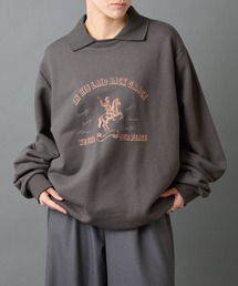 COLONY 2139 | 襟付きプリントスウェット(スウェット)