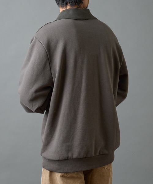 COLONY 2139（コロニートゥーワンスリーナイン）の「襟付きプリントスウェット（スウェット・メンズ・ブラック/チャコールグレー・MEDIUM/LARGE）」の14枚目の写真