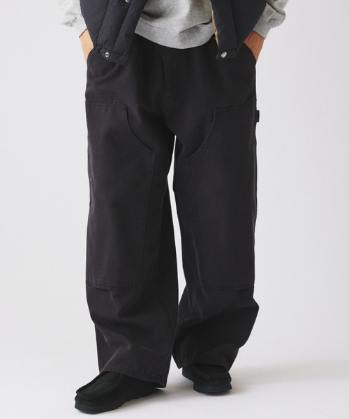 JOURNAL STANDARD relume(ジャーナルスタンダード レリューム)の「フェード ダック ダブルニー イージーパンツ(その他パンツ・メンズ・ブラック系その他/ライトグリーン/ブラウン・LARGE/MEDIUM)」の2枚目の写真