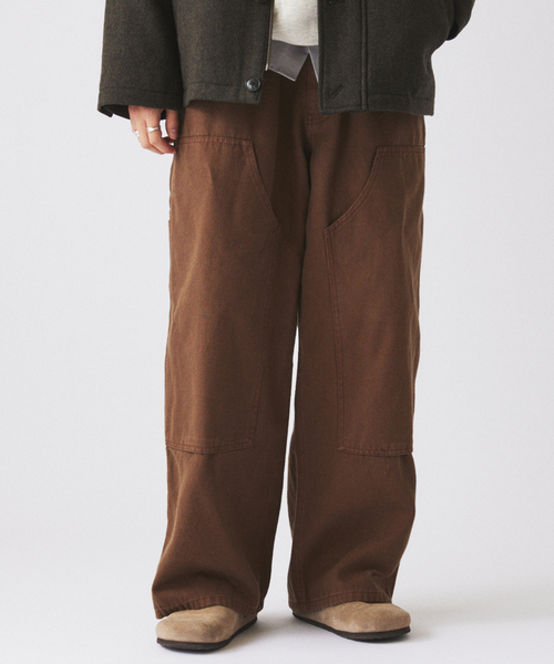 JOURNAL STANDARD relume(ジャーナルスタンダード レリューム)の「フェード ダック ダブルニー イージーパンツ(その他パンツ・メンズ・ブラック系その他/ライトグリーン/ブラウン・LARGE/MEDIUM)」の22枚目の写真