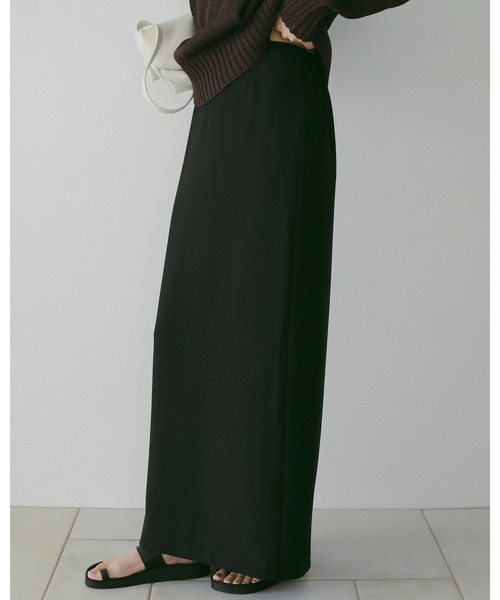 anuke(アンヌーク)の「Georgette Pencil Skirt(スカート・レディース・アイボリー/ブラック・36inch/38inch)」の7枚目の写真