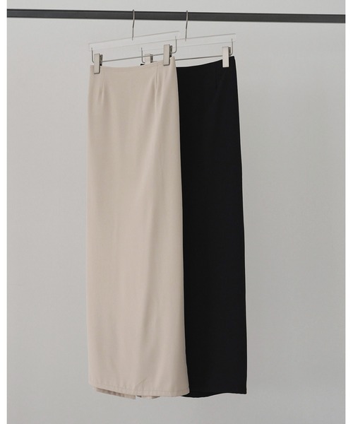 anuke(アンヌーク)の「Georgette Pencil Skirt(スカート・レディース・アイボリー/ブラック・36inch/38inch)」の11枚目の写真