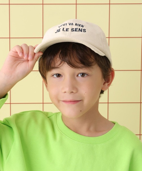 LEPSIM(レプシィム)の「【KIDS】コーデュロイロゴキャップ 608070(キャップ・キッズ・ブラウン/アイボリー/ライトピンク・ONE SIZE)」の20枚目の写真
