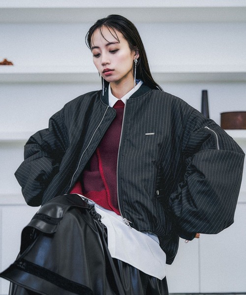 セール】ピンストライプMA-1ブルゾン(HARE)（MA-1）｜HARE（ハレ）の