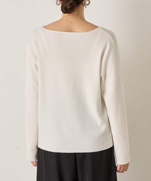 Jena espace merveilleux(ジェナ エスパスメルヴェイユ)の「《さわゆい企画》【WEB限定 】スクエアネックニット(ニット/セーター・レディース・ブラック/オフホワイト・FREE)」の17枚目の写真