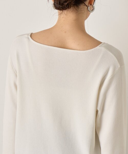 Jena espace merveilleux(ジェナ エスパスメルヴェイユ)の「《さわゆい企画》【WEB限定 】スクエアネックニット(ニット/セーター・レディース・ブラック/オフホワイト・FREE)」の18枚目の写真