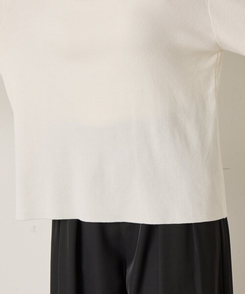 Jena espace merveilleux(ジェナ エスパスメルヴェイユ)の「《さわゆい企画》【WEB限定 】スクエアネックニット(ニット/セーター・レディース・ブラック/オフホワイト・FREE)」の22枚目の写真