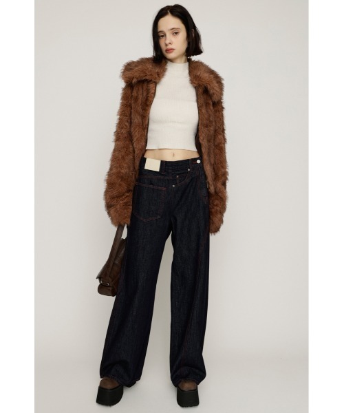 SLY（スライ）の「GLITTER COMPACT TOPS グリッター コンパクト トップス 秋服 冬服（ニット/セーター・レディース・ブラック/アイボリー/レッド/ブラウン・1/2）」の5枚目の写真