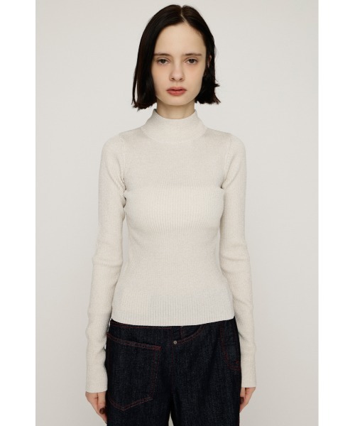 SLY（スライ）の「GLITTER COMPACT TOPS グリッター コンパクト トップス 秋服 冬服（ニット/セーター・レディース・ブラック/アイボリー/レッド/ブラウン・1/2）」の14枚目の写真