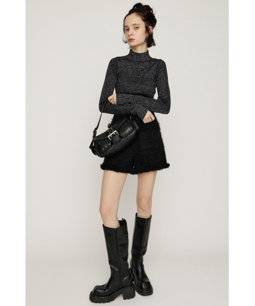 SLY（スライ）の「GLITTER COMPACT TOPS グリッター コンパクト トップス 秋服 冬服（ニット/セーター・レディース・ブラック/アイボリー/レッド/ブラウン・1/2）」の17枚目の写真