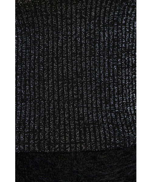 SLY（スライ）の「GLITTER COMPACT TOPS グリッター コンパクト トップス 秋服 冬服（ニット/セーター・レディース・ブラック/アイボリー/レッド/ブラウン・1/2）」の21枚目の写真