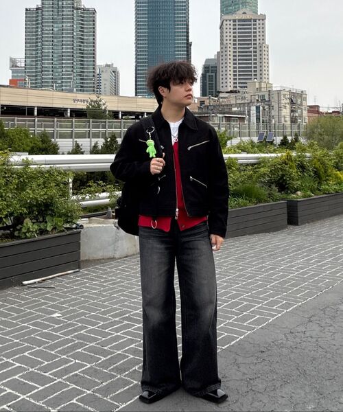 DNSR(ディーエヌエスアール)の「ワイドフレアデニムパンツブラック(デニムパンツ・メンズ・その他・LARGE/MEDIUM/SMALL/X-LARGE)」の7枚目の写真