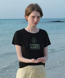 TTUDEMENT MARKET TEE BLACK