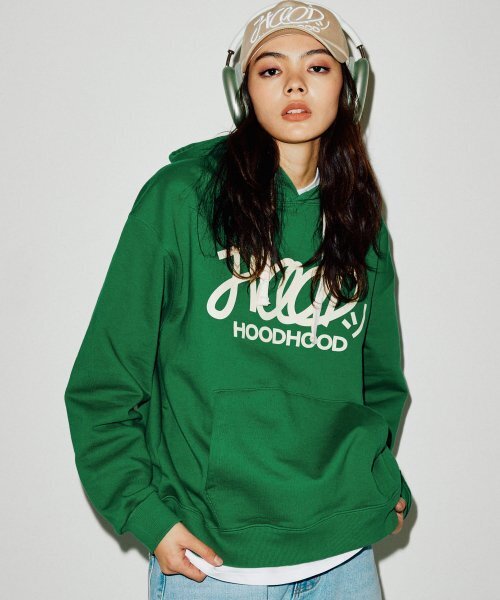 HOODHOOD（フッドフッド）の「シグネチャーロゴフードグリーン（パーカー・メンズ・その他・MEDIUM/LARGE/X-LARGE）」の9枚目の写真