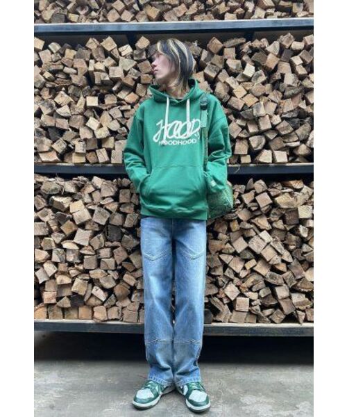 HOODHOOD（フッドフッド）の「シグネチャーロゴフードグリーン（パーカー・メンズ・その他・MEDIUM/LARGE/X-LARGE）」の5枚目の写真