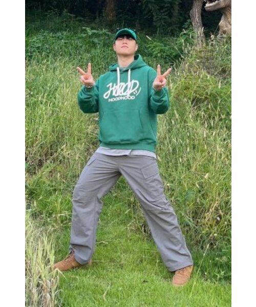 HOODHOOD（フッドフッド）の「シグネチャーロゴフードグリーン（パーカー・メンズ・その他・MEDIUM/LARGE/X-LARGE）」の3枚目の写真