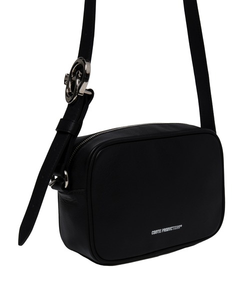 COOTIE PRODUCTIONS® ブラックショルダーバッグ Leather Shoulder Bag（ショルダーバッグ）｜COOTIE PRODUCTIONS