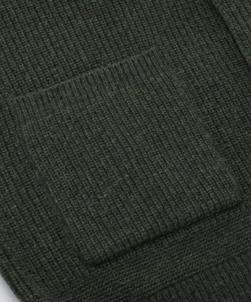 FRIZMWORKS(フリズムワークス)の「HEAVY WOOL ROUND CARDIGAN _ FOREST GREEN(カーディガン/ボレロ・メンズ・その他・MEDIUM/LARGE/X-LARGE/SMALL)」の4枚目の写真