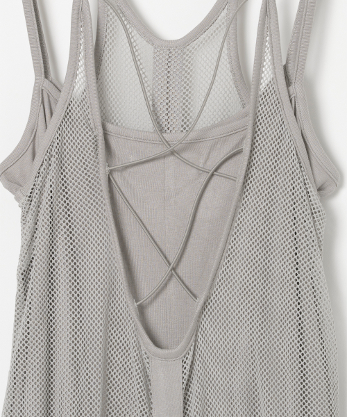 MILLO WOMEN（ミロウーマン）の「メッシュバックストリングジャージドレス[ライトグレー]（ワンピース・レディース・その他・SMALL/MEDIUM）」の7枚目の写真