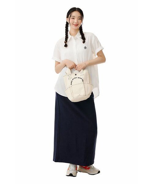 MUSINSA STANDARD WOMAN(ムシンサスタンダードウーマン)の「レディーススウェットマキシスカート【ネイビー】(スカート・レディース・その他・SMALL/MEDIUM/LARGE/X-SMALL)」の8枚目の写真