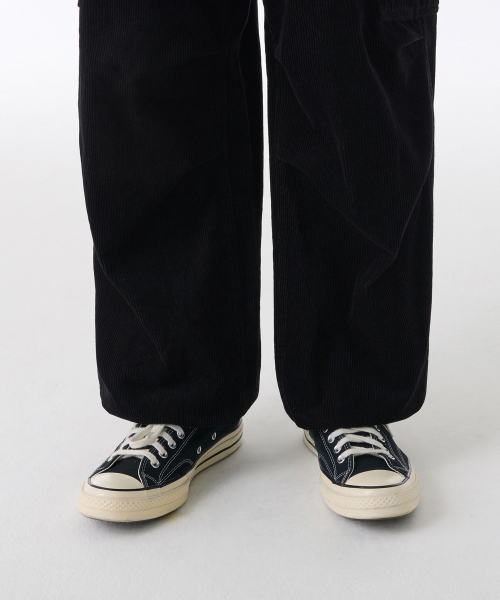 MUSINSA STANDARD（ムシンサスタンダード）の「コーデュロイパラシュートカーゴパンツ[ブラック]（その他パンツ・メンズ・その他・40/38/42/36/34/28/29/32/30/31/33/26/27）」の8枚目の写真