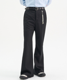 カスタムミッドフレアスラックス_ブラック