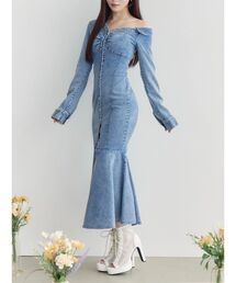 EATME | アシンメトリーマーメイドデニムワンピース(ワンピース)