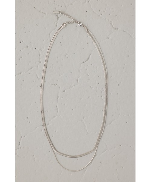 AZUL by moussy（アズールバイマウジー）の「2連チェーンネックレス（ネックレス・メンズ・ゴールド/シルバー・FREE）」の3枚目の写真