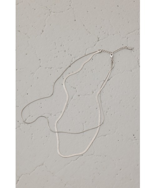 AZUL by moussy（アズールバイマウジー）の「2連チェーンネックレス（ネックレス・メンズ・ゴールド/シルバー・FREE）」の5枚目の写真