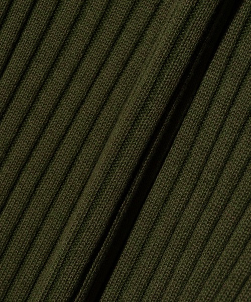 glamb（グラム）の「Stripe Rib Knit Hoodie / ストライプリブニットフーディー（ニット/セーター・メンズ・ブラック/カーキ・M/L）」の13枚目の写真