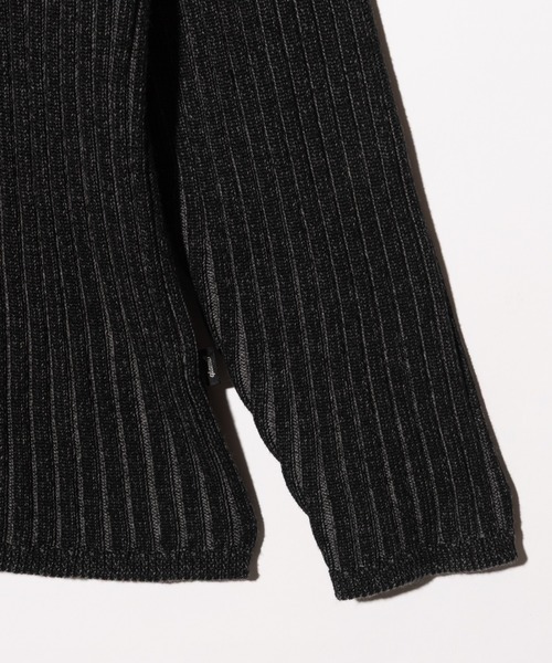 glamb（グラム）の「Stripe Rib Knit Hoodie / ストライプリブニットフーディー（ニット/セーター・メンズ・ブラック/カーキ・M/L）」の15枚目の写真