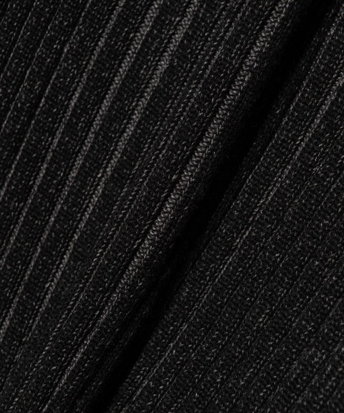 glamb（グラム）の「Stripe Rib Knit Hoodie / ストライプリブニットフーディー（ニット/セーター・メンズ・ブラック/カーキ・M/L）」の16枚目の写真