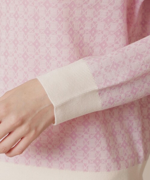 MACKINTOSH LONDON（マッキントッシュ ロンドン）の「ブリリアントアンドリュージャカードニットプルオーバー（ニット/セーター・レディース・ピンク系その他2/グレー系その他・38）」の8枚目の写真