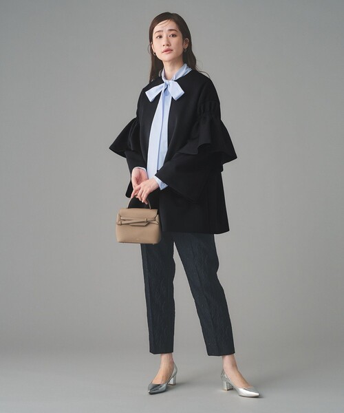 SPONGY フレアスリーブ コート（ノーカラーコート）｜UNITED ARROWS