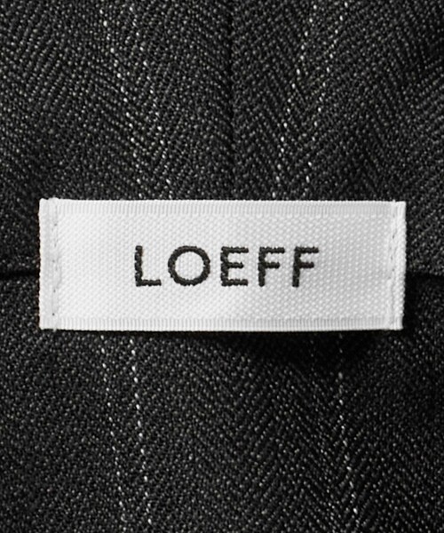 LOEFF（ロエフ）の「＜LOEFF＞ヘリンボン ストライプ フードシャツ UNISEX（シャツ/ブラウス・レディース・ダークグレー・1/0/2）」の8枚目の写真