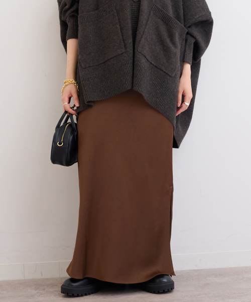 JOURNAL STANDARD relume(ジャーナルスタンダード レリューム)の「《追加2》サテンナロースカート(スカート・レディース・ブラック/ブラウン・36/38)」の21枚目の写真