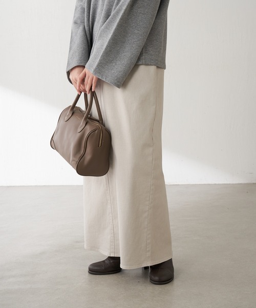 COLLAGE GALLARDAGALANTE（コラージュガリャルダガランテ）の「Q.anos/リラックスナローデニムスカート（デニムスカート・レディース・ライトグレー/ブルー・0/1）」の22枚目の写真