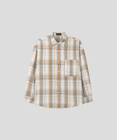 美品♪  23区 CANCLINI メルトンチェックシャツ 洗える】CANCLINI メルトン チェック ブラウス / 23区 | ファッション