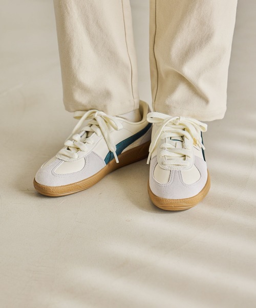 studio CLIP(スタディオクリップ)の「【PUMA】パレルモスニーカー(スニーカー・レディース・ホワイト/ブラウン・MEDIUM/LARGE)」の14枚目の写真