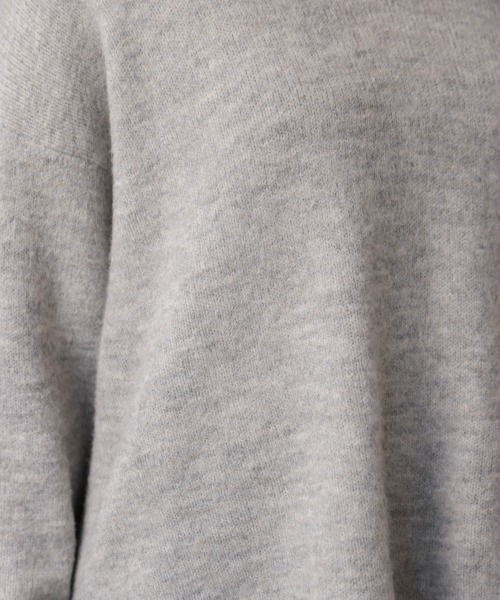 Bou Jeloud（ブージュルード）の「ヤクライクＶネックニットプルオーバー（ニット/セーター・レディース・グリーン/ブラウン/ライトグレー・FREE）」の11枚目の写真