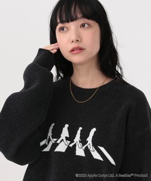 GLOBAL WORK | THE BEATLES/やわらかリッチモールニット/625301(Tシャツ/カットソー)