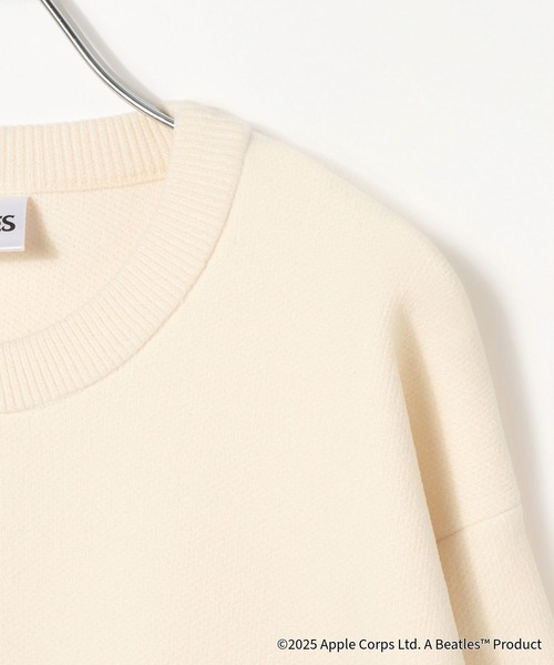 GLOBAL WORK（グローバルワーク）の「THE BEATLES/やわらかリッチモールニット/625301（Tシャツ/カットソー・メンズ・ブラック/ネイビー/オフホワイト/グレイッシュベージュ・SMALL/MEDIUM/LARGE/X-LARGE）」の17枚目の写真