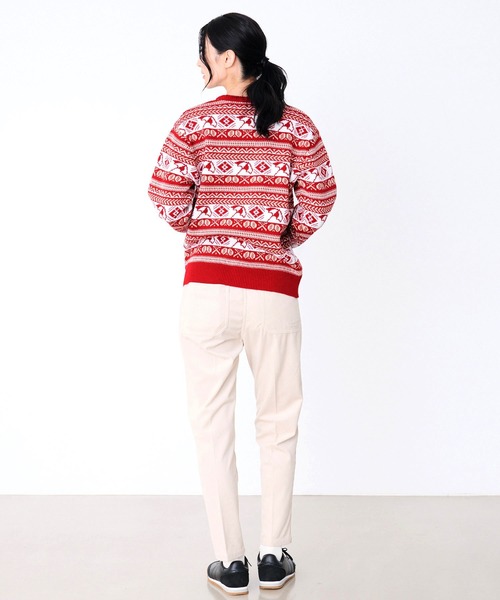 Arnold Palmer（アーノルドパーマー）の「AP フェアアイル シェア プルオーバーニット（ニット/セーター・レディース・グレー/グリーン/レッド・XS/S/M/L/LL）」の19枚目の写真