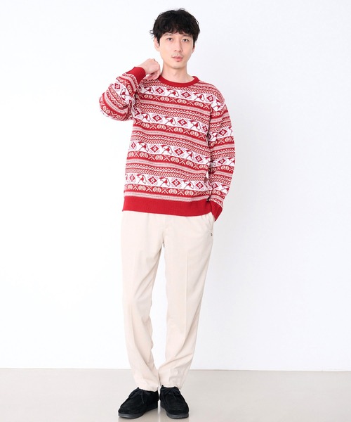 Arnold Palmer（アーノルドパーマー）の「AP フェアアイル シェア プルオーバーニット（ニット/セーター・レディース・グレー/グリーン/レッド・XS/S/M/L/LL）」の20枚目の写真