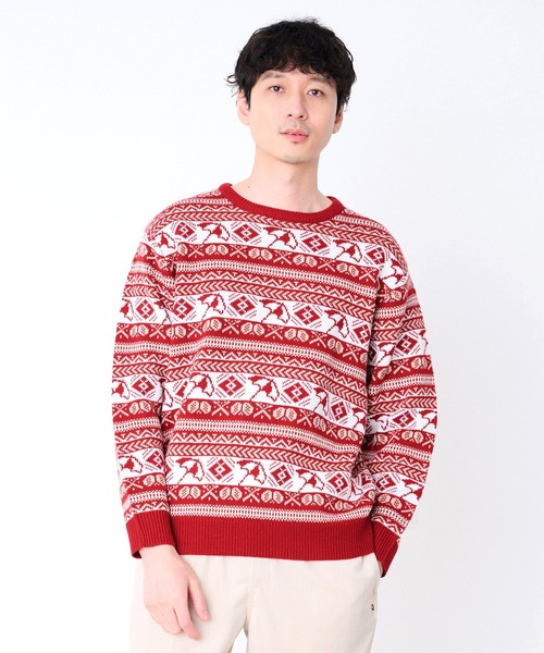 Arnold Palmer（アーノルドパーマー）の「AP フェアアイル シェア プルオーバーニット（ニット/セーター・レディース・グレー/グリーン/レッド・XS/S/M/L/LL）」の15枚目の写真